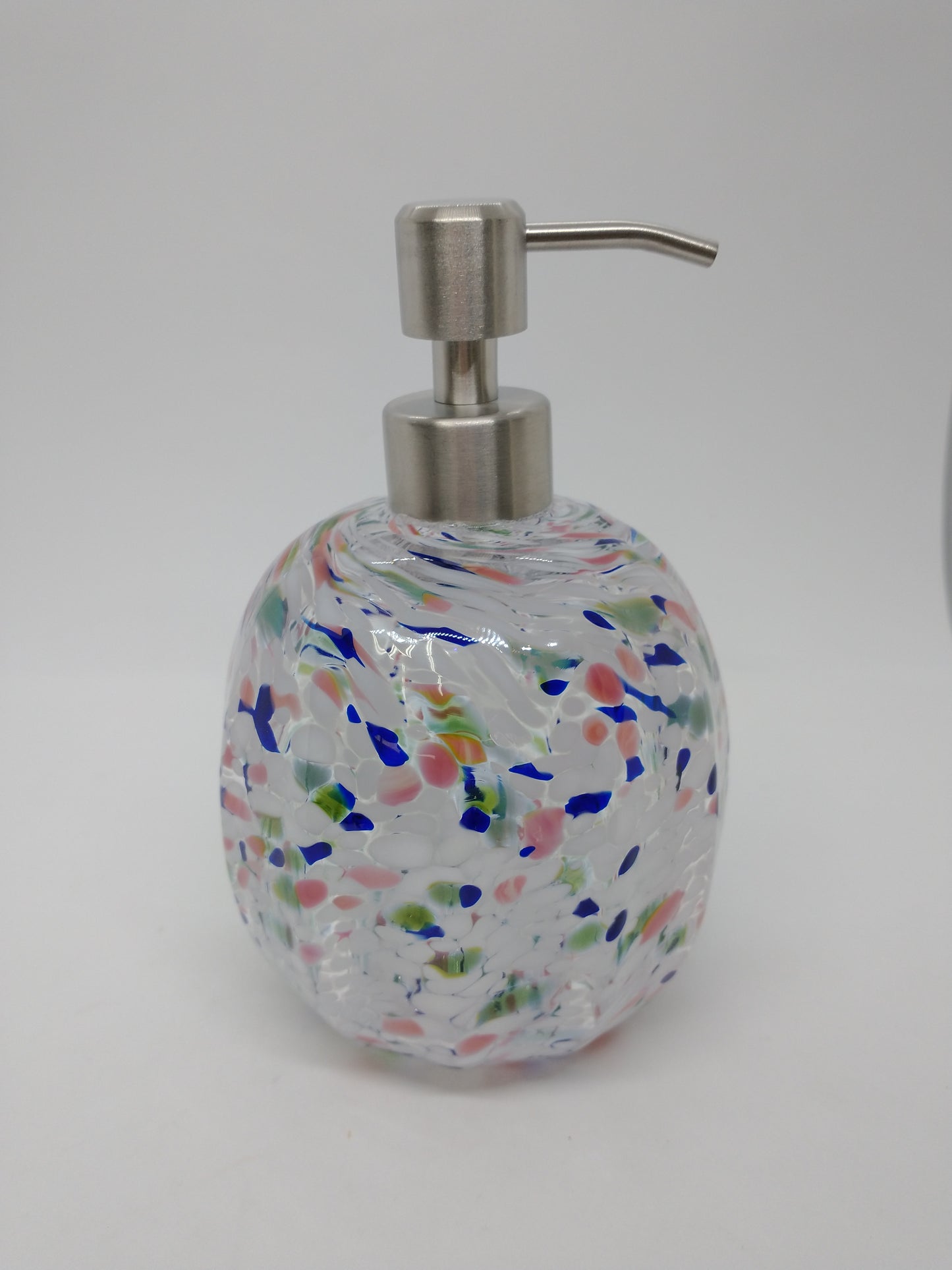 Glass Soap dispenser hand blown glass soap pump lotion dispenser kitchen bathroom liquid soap
