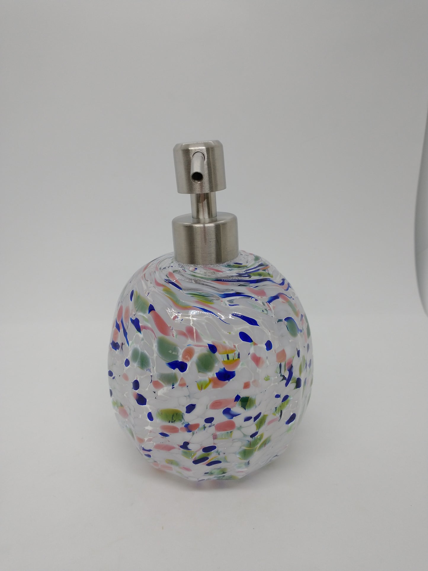 Glass Soap dispenser hand blown glass soap pump lotion dispenser kitchen bathroom liquid soap