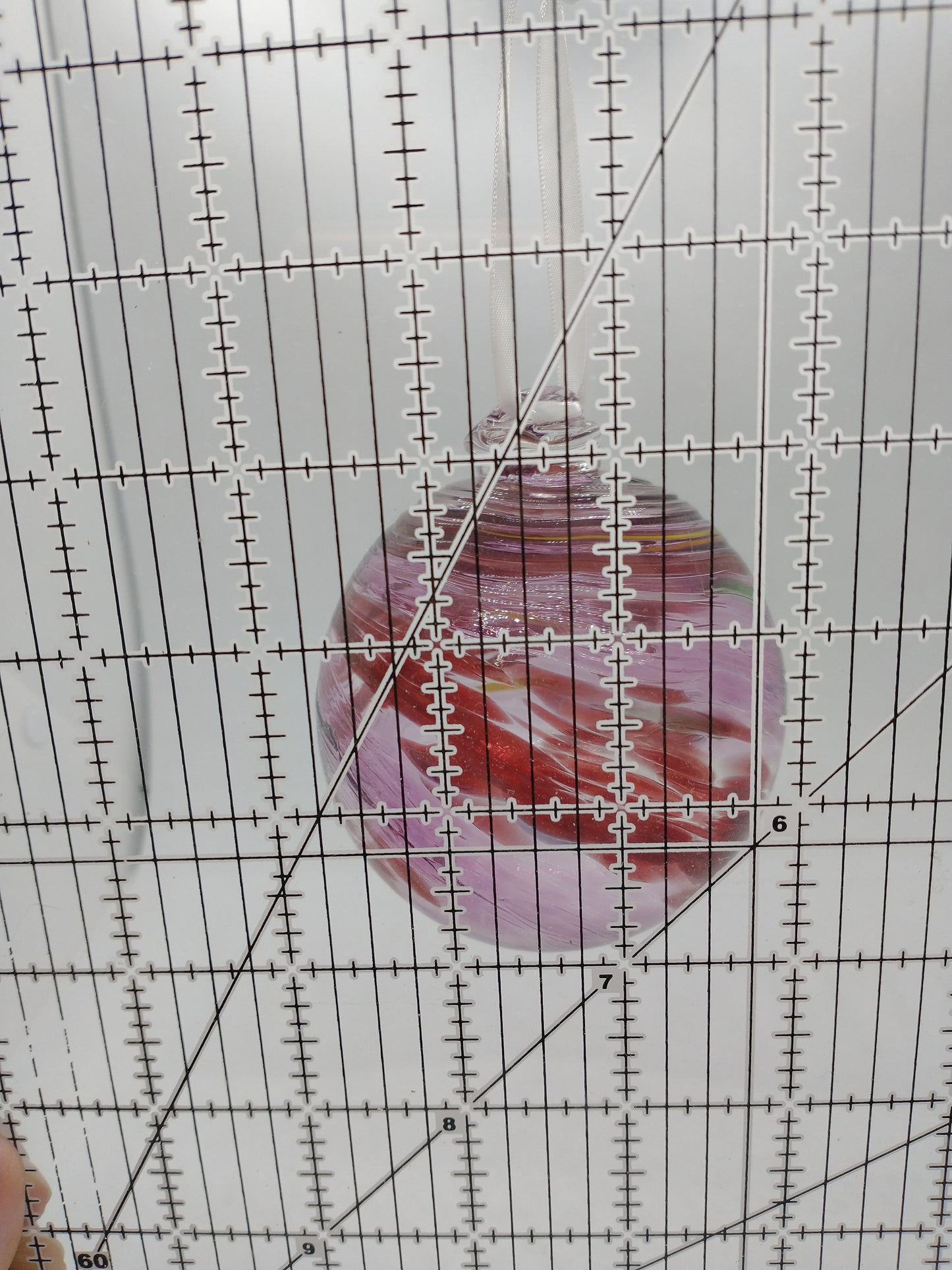 Hand Blown Glass Ornament suncatcher Garden Ball home decor