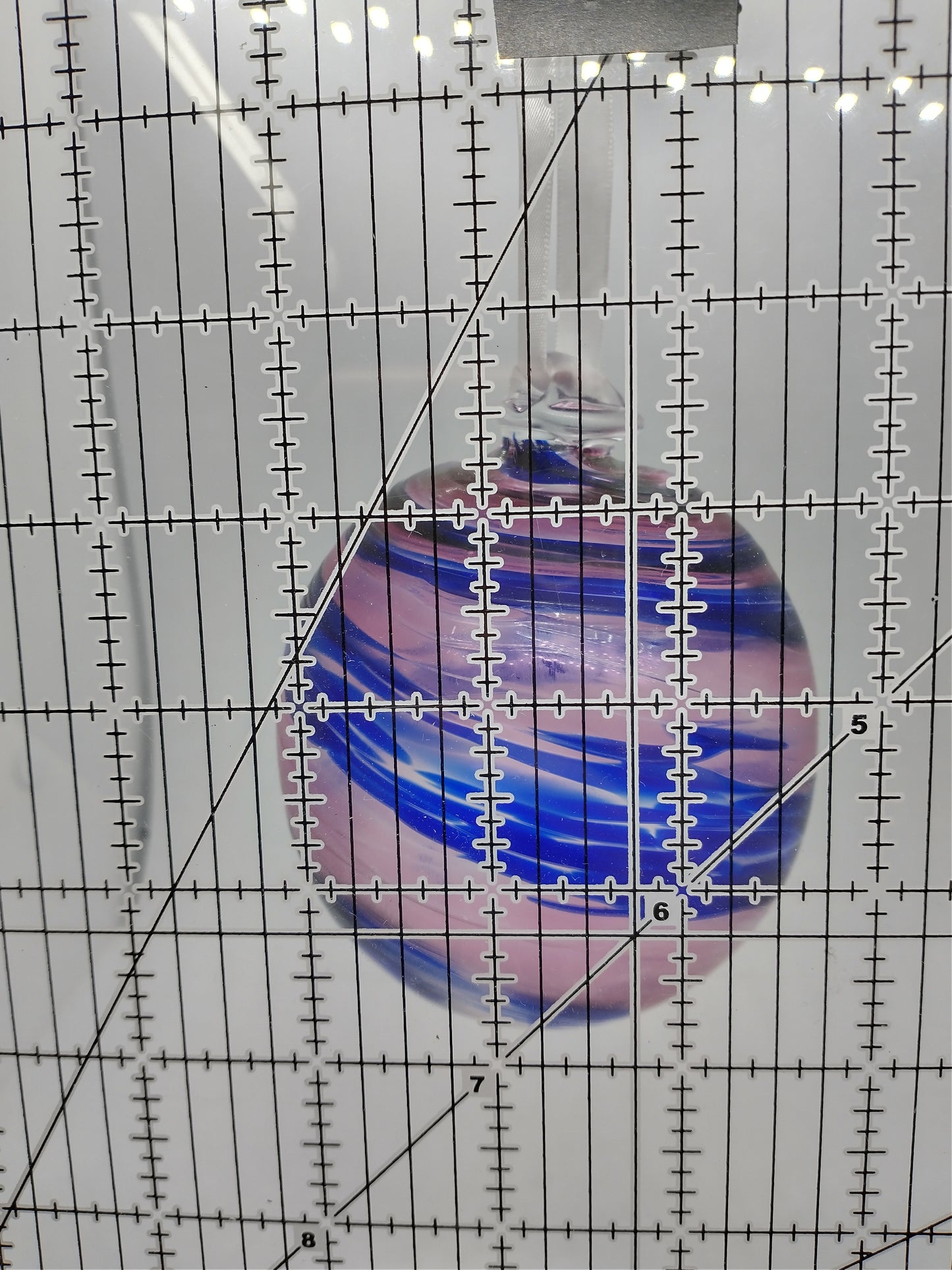 Hand Blown Glass Ornament suncatcher Garden Ball home decor