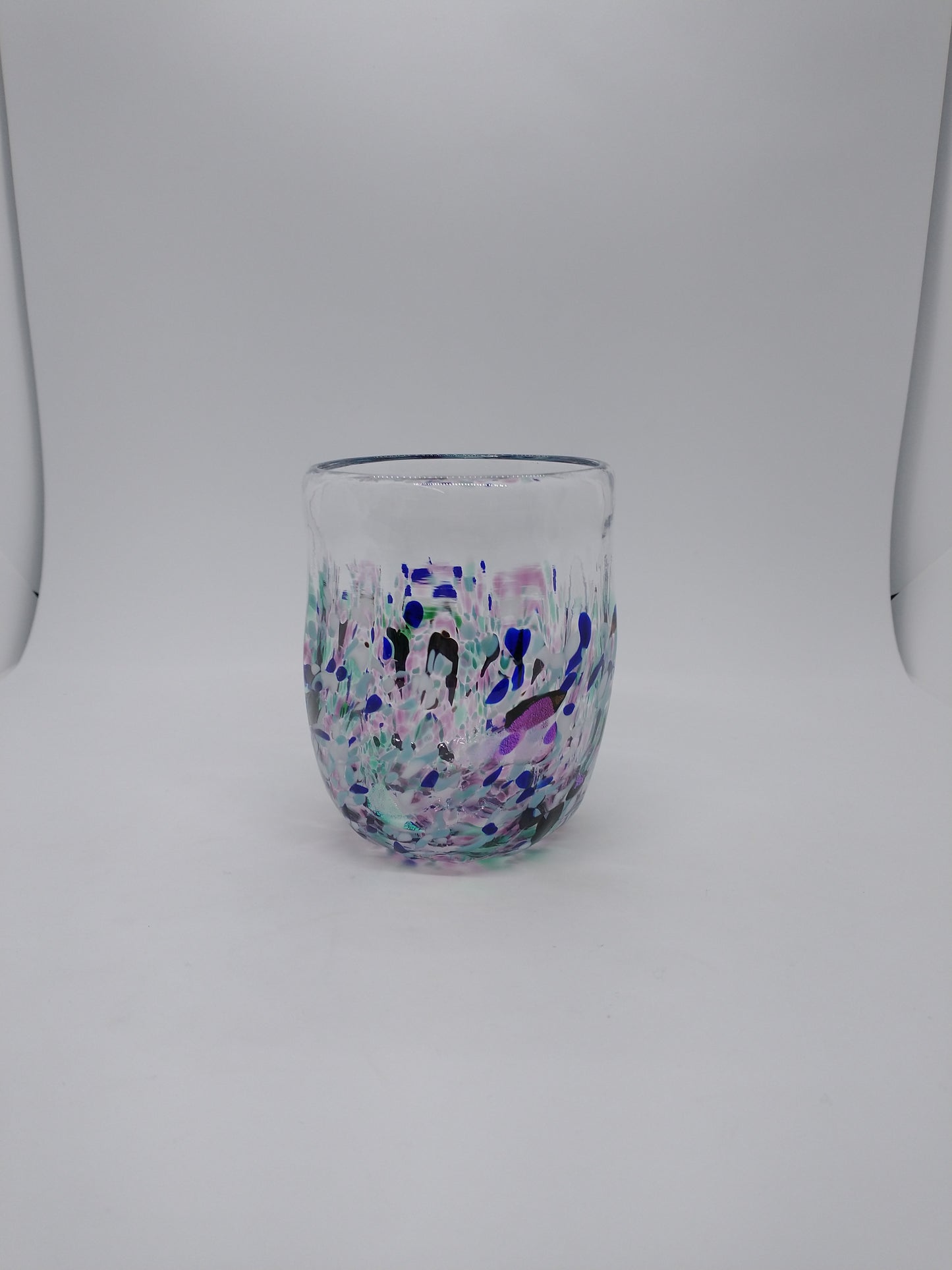 SINGLE drinking glass hand blown glass drinking glass stemless wine glass water cups kitchen decor juice glass drinking glasses cocktail