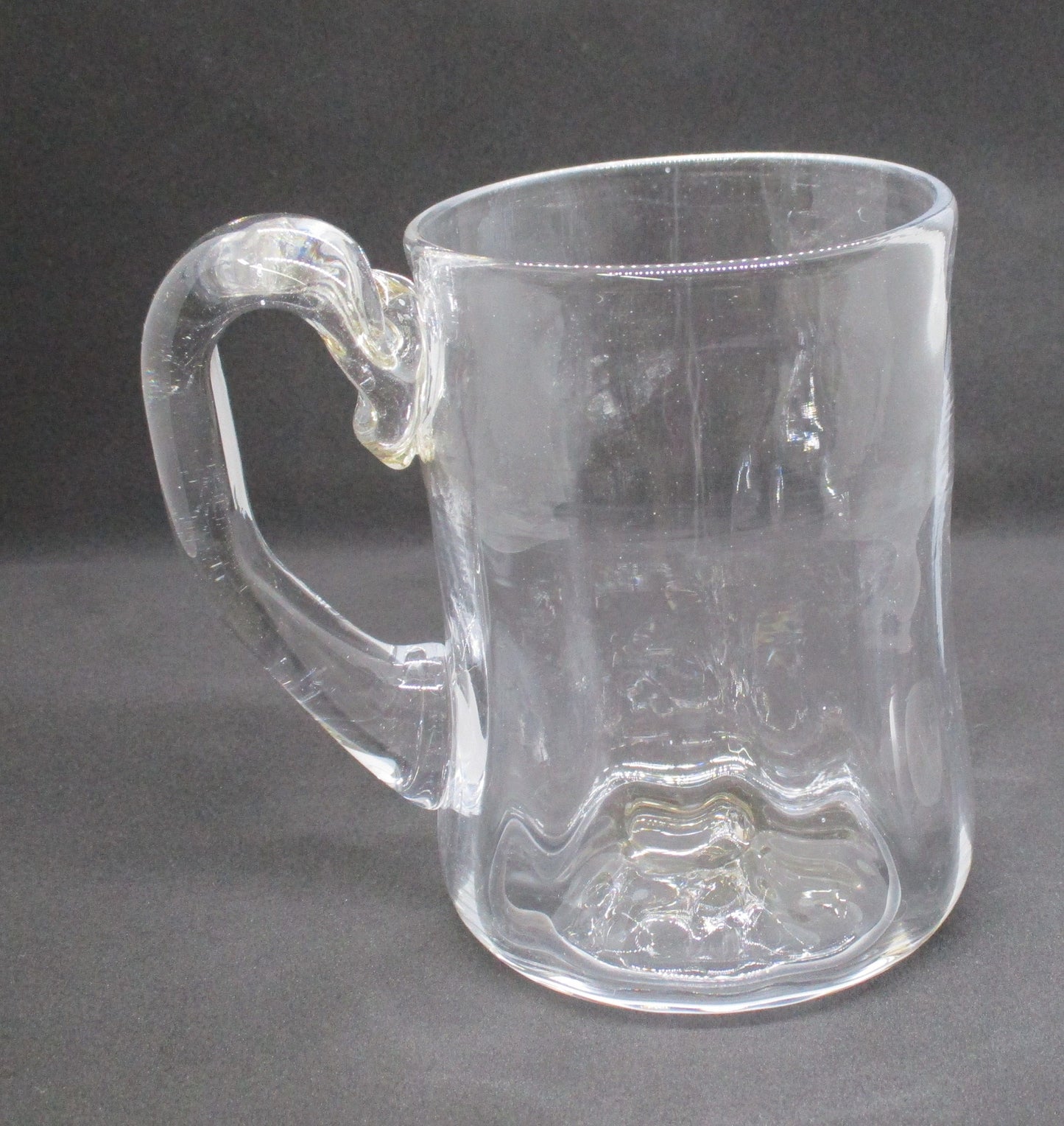 Hand Blown Glass Drinking MUG Personalize customize Etched engraved gift