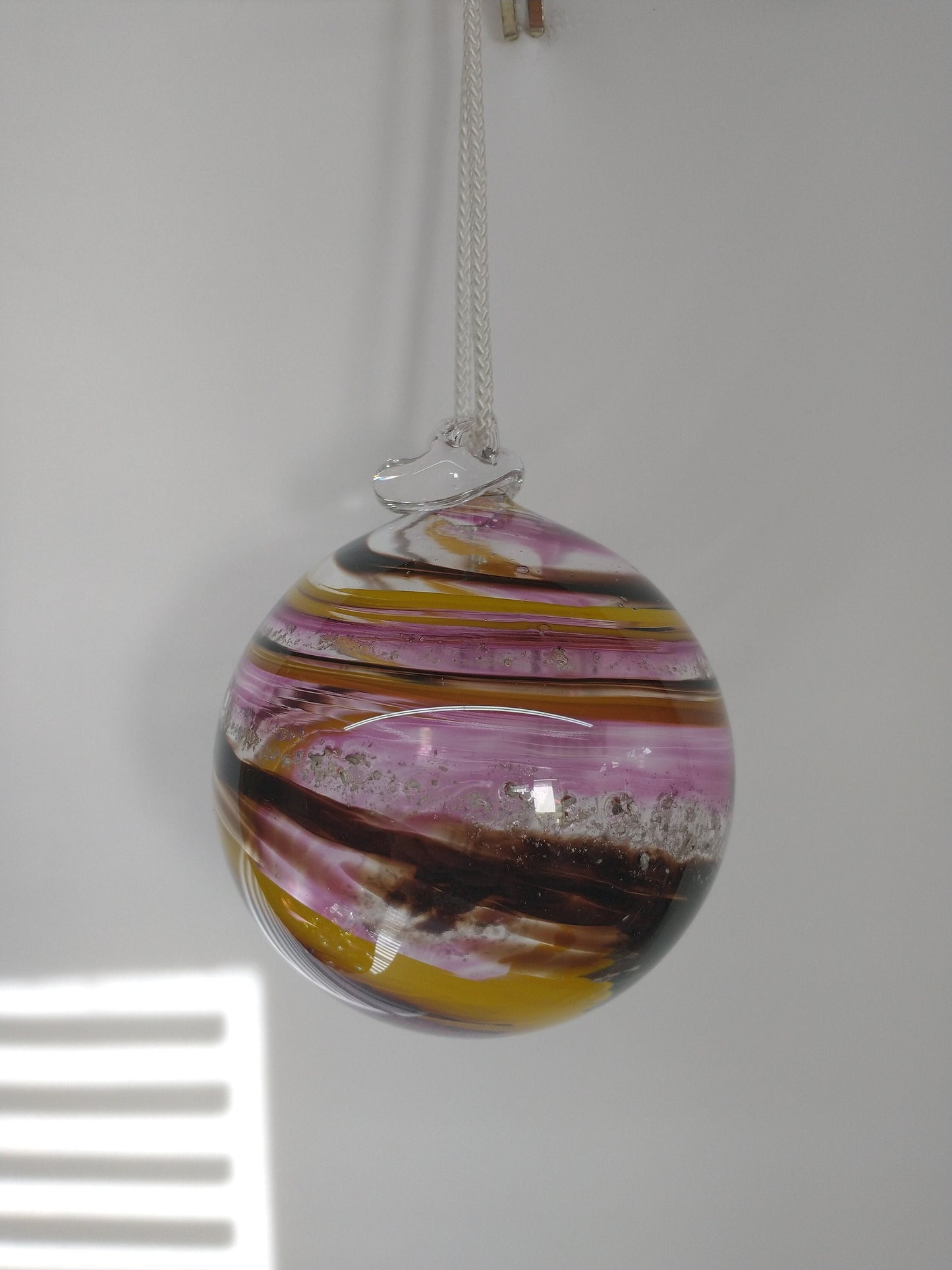 SMALL Ornament suncatcher Glass Memorials Hand Blown Glass Memories Cremation Memorials Ashes