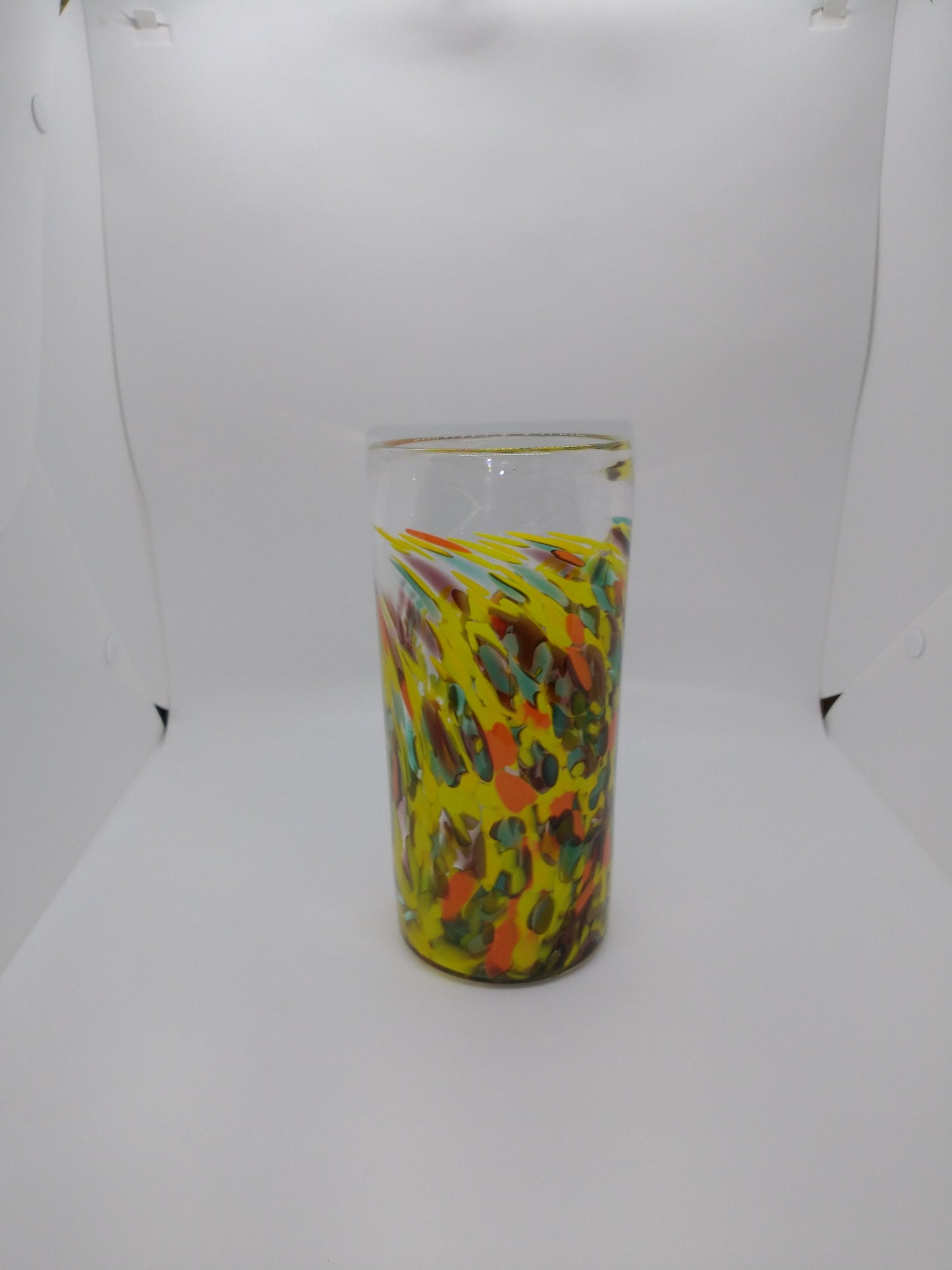 Glass Vase Thick Lime Green Vase Change Holder home decor