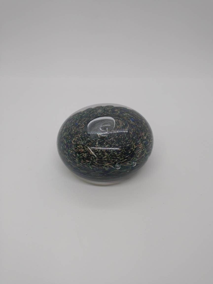 Small Glass Paperweight Hand Blown Glass Ornament decoration home decor gift idea