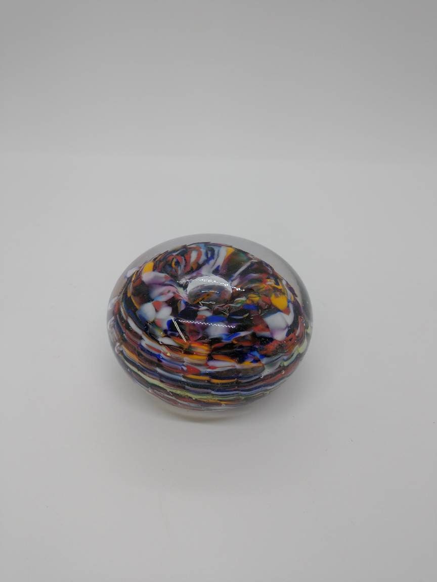 Small Glass Paperweight Hand Blown Glass Ornament decoration home decor gift idea