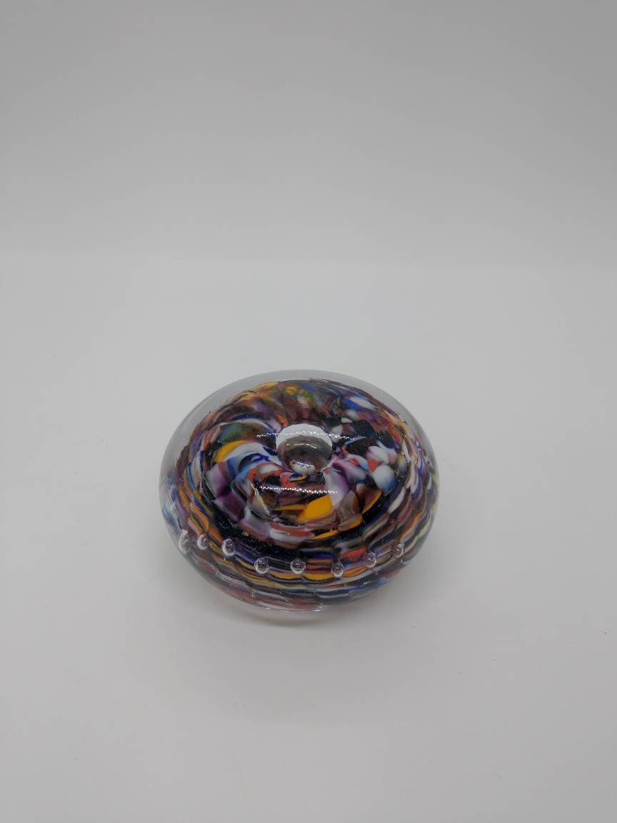 Small Glass Paperweight Hand Blown Glass Ornament decoration home decor gift idea
