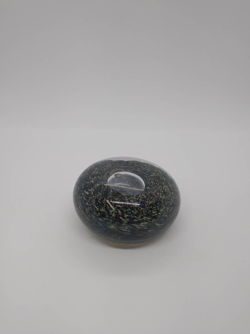 Small Glass Paperweight Hand Blown Glass Ornament decoration home decor gift idea