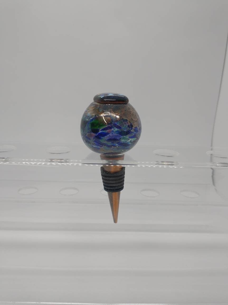 Hand Blown Glass Wine Bottle stopper Glass Bottle Stopper Glass Stopper Kitchen Drink Saver