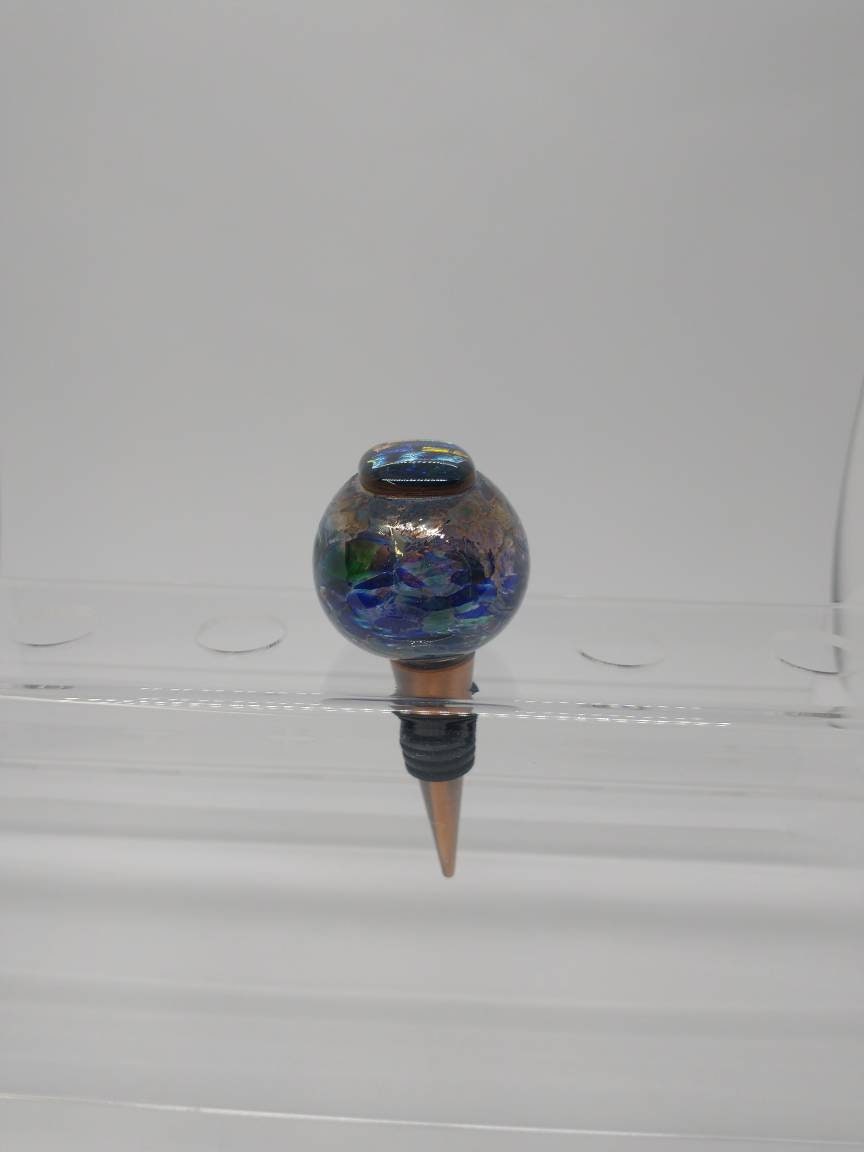 Hand Blown Glass Wine Bottle stopper Glass Bottle Stopper Glass Stopper Kitchen Drink Saver