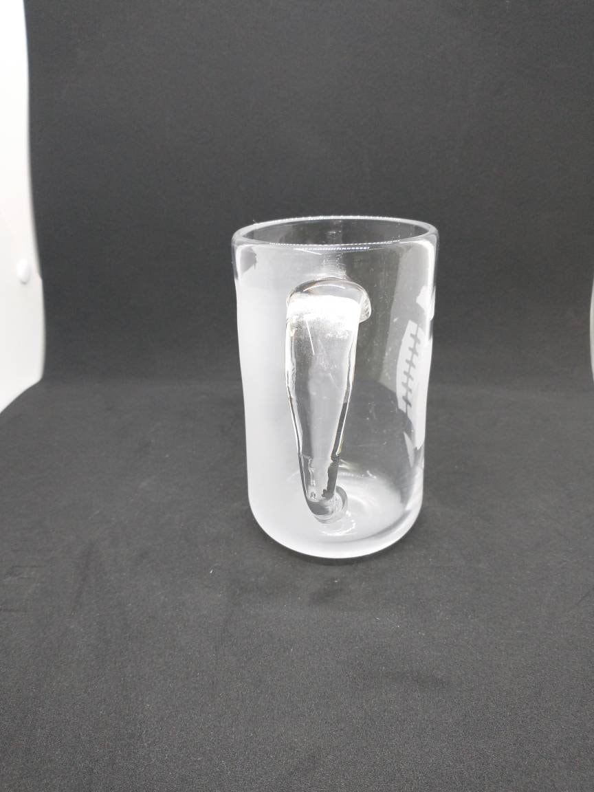 Hand Blown Glass Drinking Glasses Football Personalized Drinking Mug