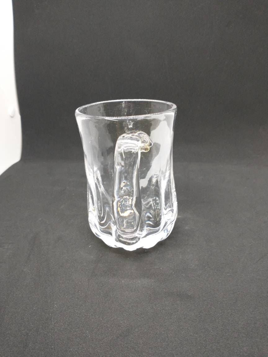 Hand Blown Glass Drinking Glasses Football Etched Glass Customize