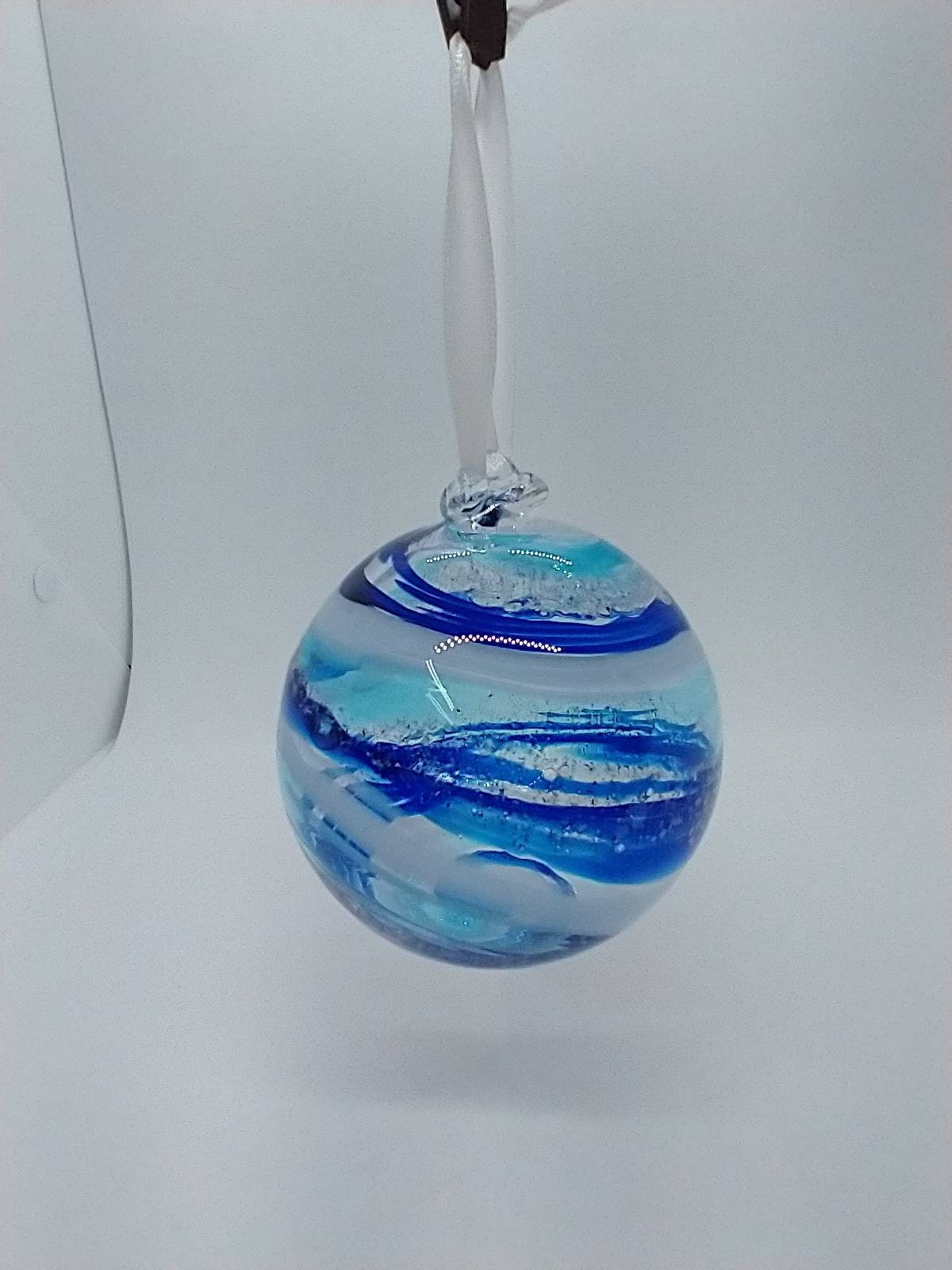 SMALL Ornament suncatcher Glass Memorials Hand Blown Glass Memories Cremation Memorials Ashes