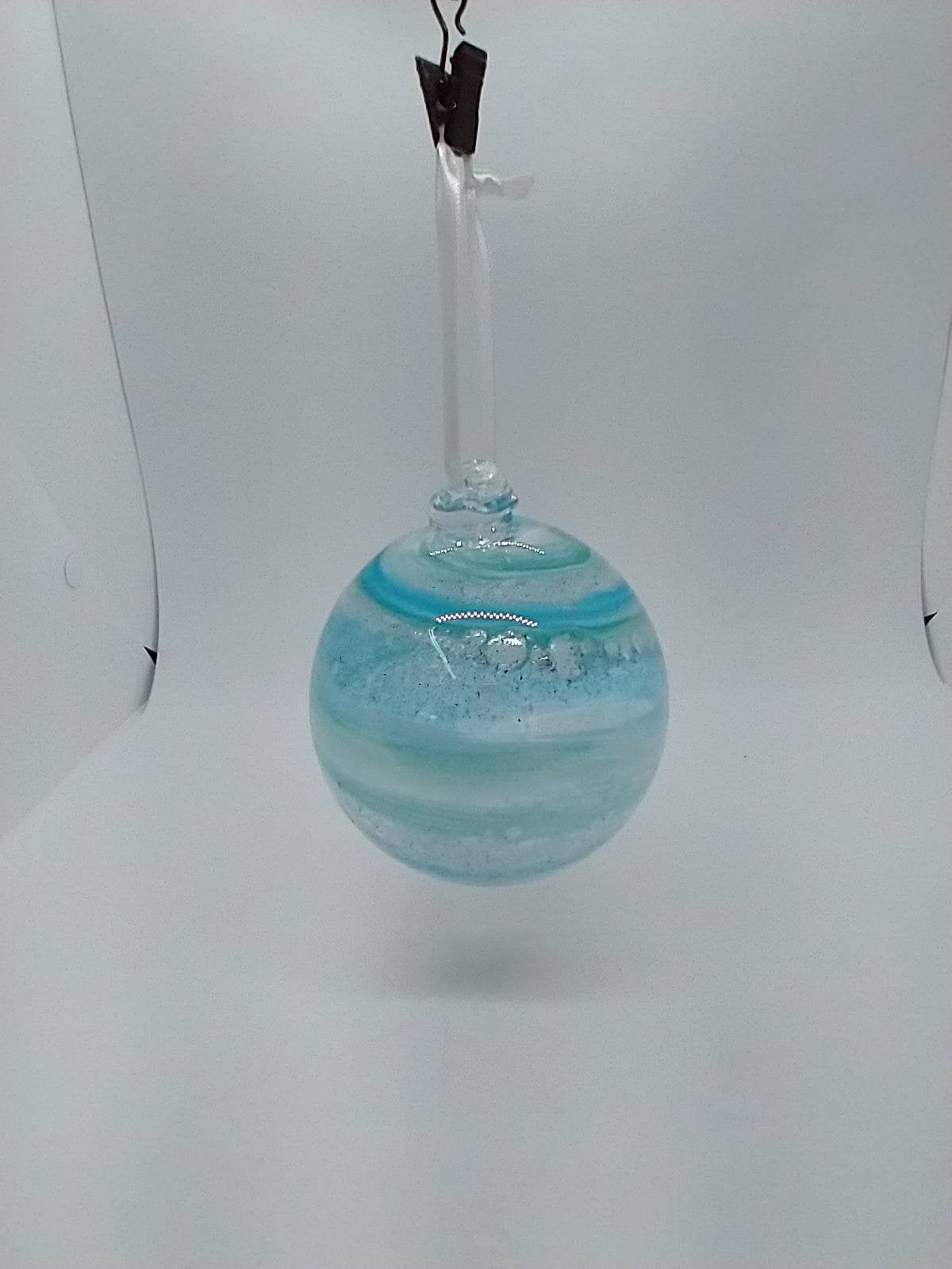 SMALL Ornament suncatcher Glass Memorials Hand Blown Glass Memories Cremation Memorials Ashes