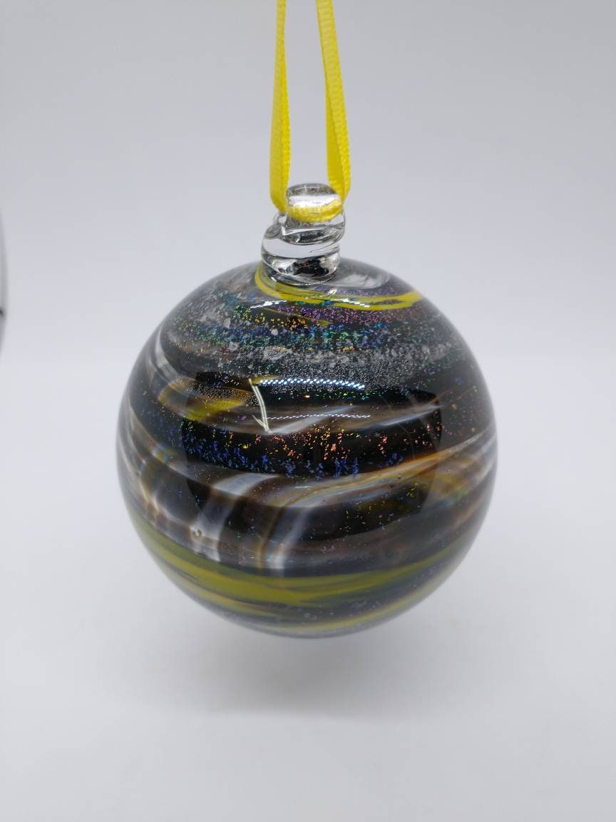 SMALL Ornament suncatcher Glass Memorials Hand Blown Glass Memories Cremation Memorials Ashes