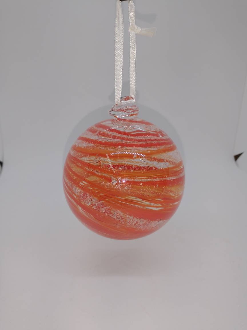 SMALL Ornament suncatcher Glass Memorials Hand Blown Glass Memories Cremation Memorials Ashes