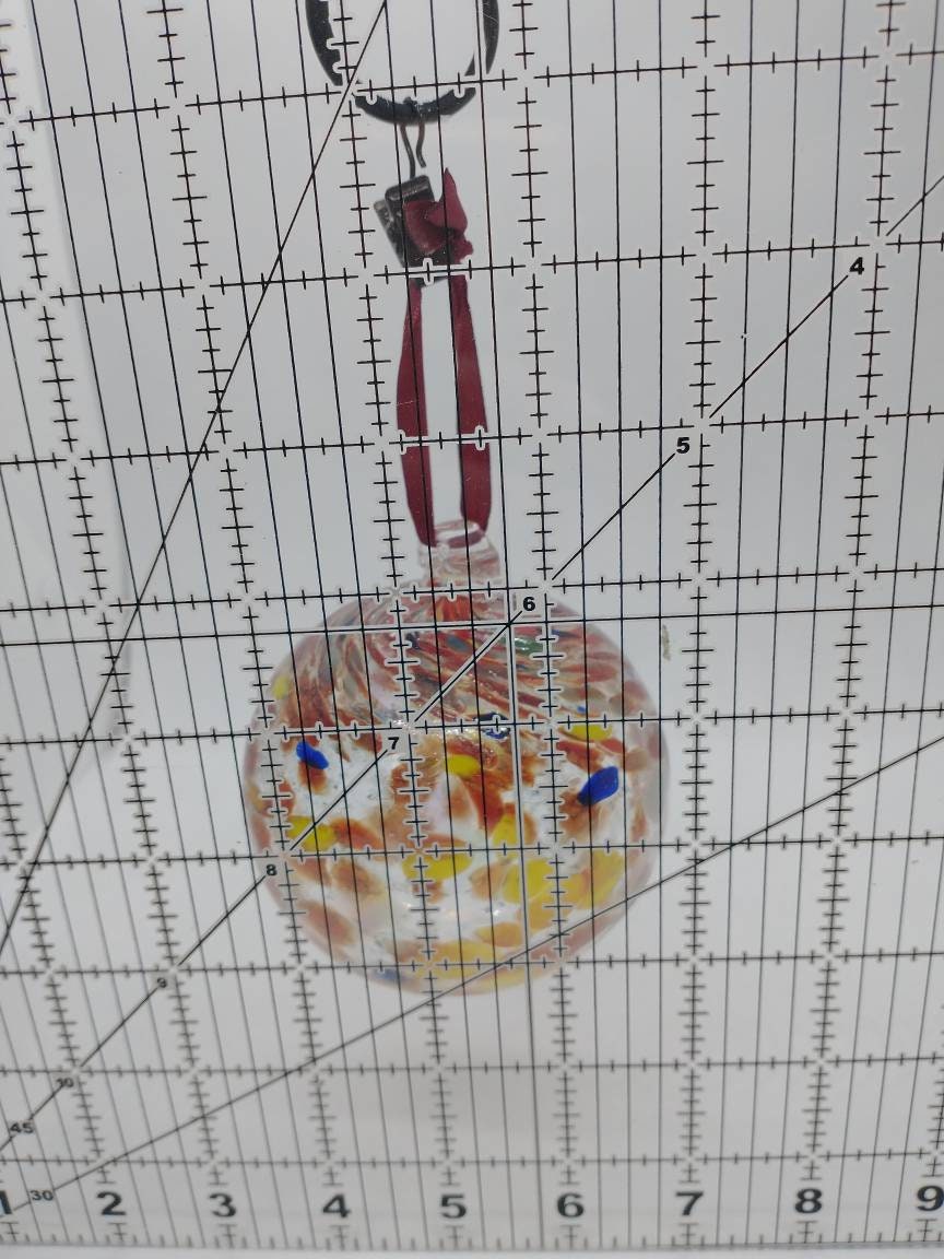 Hand Blown Glass Ornament suncatcher Garden Ball home decor