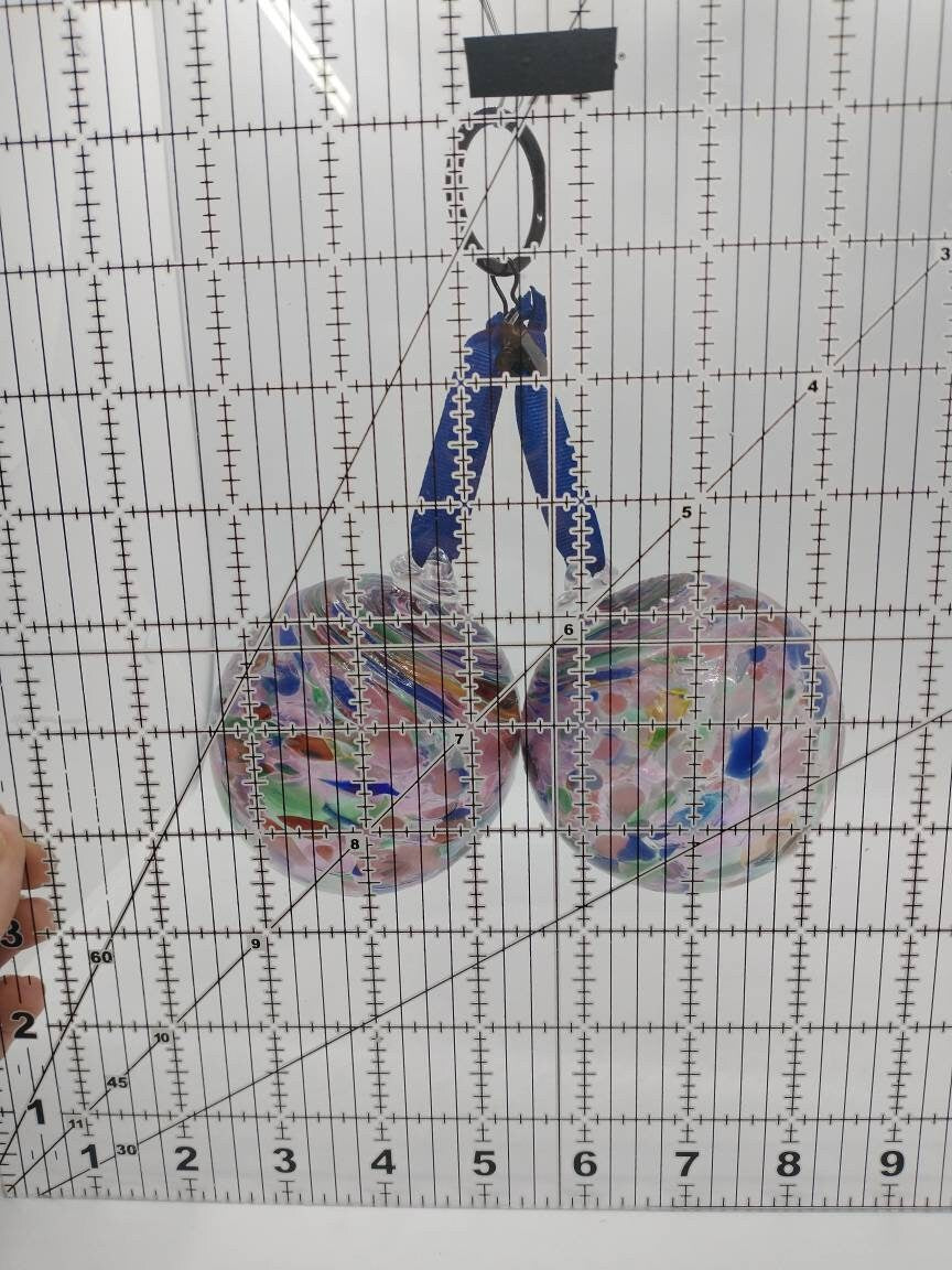 TWO Choose any two ornaments via screen shot message me Blown Glass Ornament Blown Glass Suncatcher Home Decor Garden Ball sale