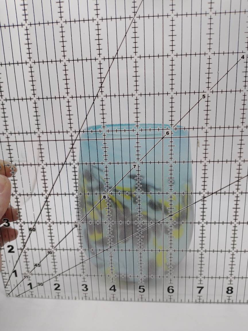 Frosted Glass Vase home decor small glass vases hand blown blue glass jar