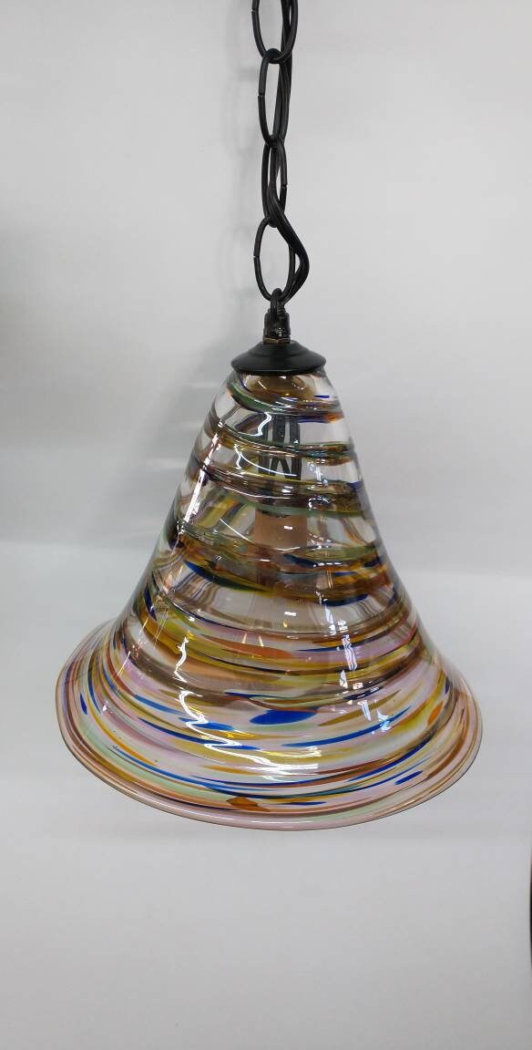 Glass Pendant light canopy Glass Pendant lighting swag light Hand Blown Glass Lightening Home Decor