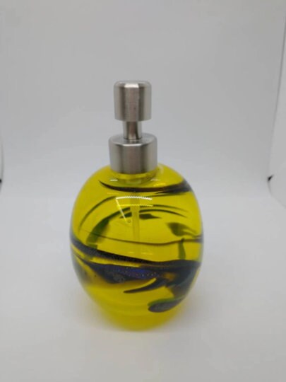 Soap pump Soap dispenser hand blown glass soap pump lotion dispenser kitchen bathroom liquid soap