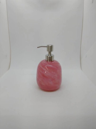 Glass soap pump glass Soap dispenser hand blown glass soap pump lotion dispenser kitchen bathroom liquid soap