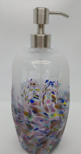 Glass soap pumps glass Soap dispenser hand blown glass soap pump lotion dispenser kitchen bathroom liquid soap