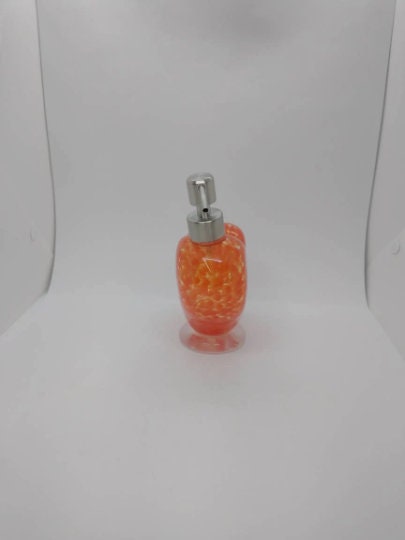 Glass soap pump glass Soap dispenser hand blown glass soap pump lotion dispenser kitchen bathroom liquid soap