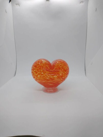 Glass Heart decoration blown glass heart valentines day heart shaped