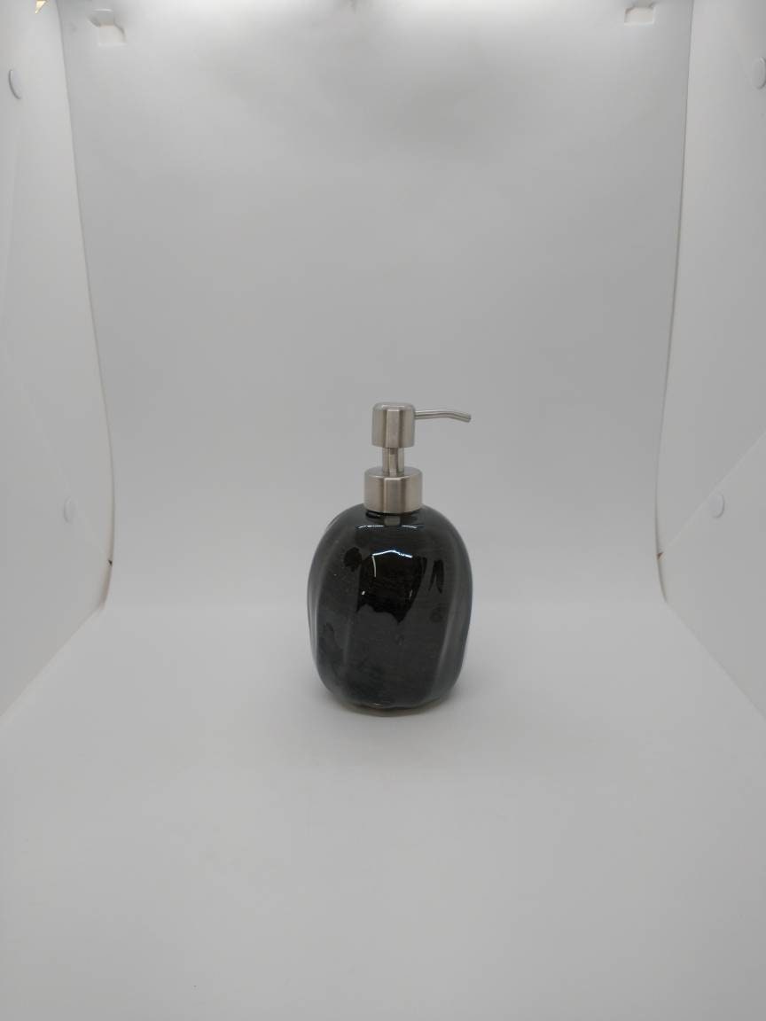 soap pump glass Soap dispenser hand blown glass soap pump lotion dispenser kitchen bathroom liquid soap