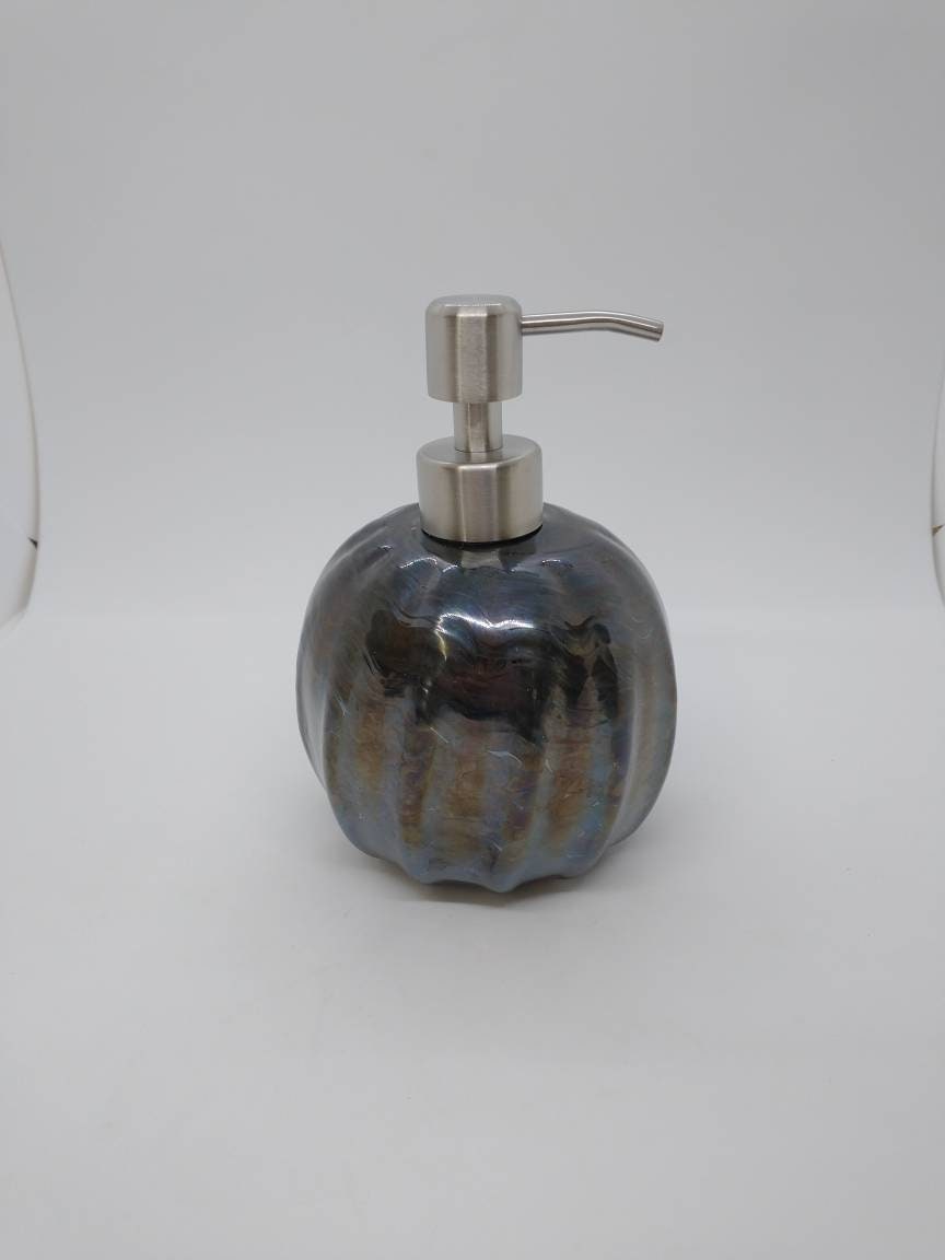 soap pump glass Soap dispenser hand blown glass soap pump lotion dispenser kitchen bathroom liquid soap