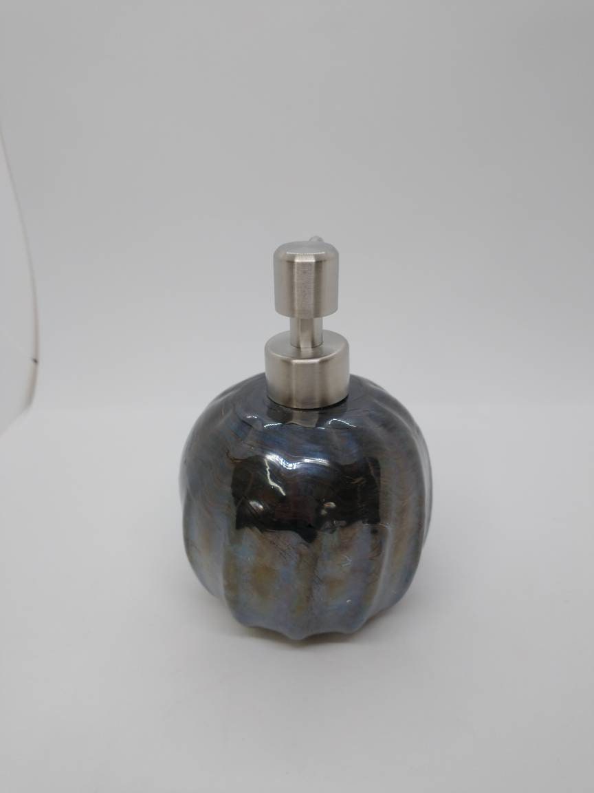 soap pump glass Soap dispenser hand blown glass soap pump lotion dispenser kitchen bathroom liquid soap