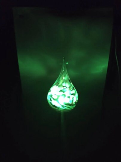 Color changing solar lights outdoor lights LED color changing glass solar lights hand blown glass