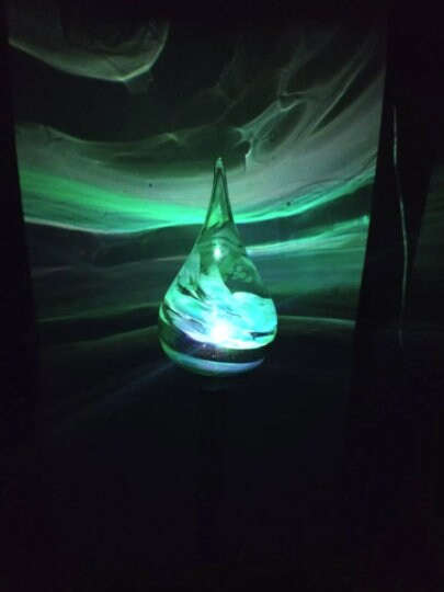 Glass solar light Color changing solar lights outdoor lights LED color changing glass solar lights hand blown glass