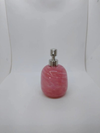 Glass soap pump glass Soap dispenser hand blown glass soap pump lotion dispenser kitchen bathroom liquid soap