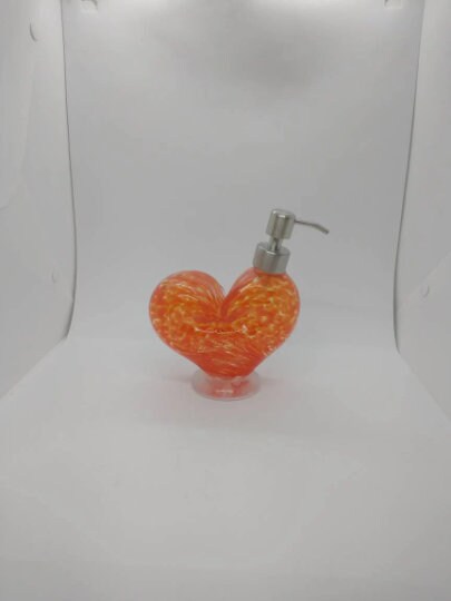 Glass soap pump glass Soap dispenser hand blown glass soap pump lotion dispenser kitchen bathroom liquid soap