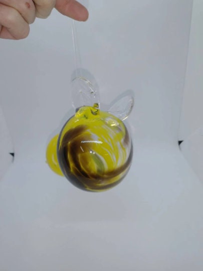 Glass Bees bumble bees suncatcher bee glass bees honey bees hand blown glass bee ornaments glass bee decoration glass bugs