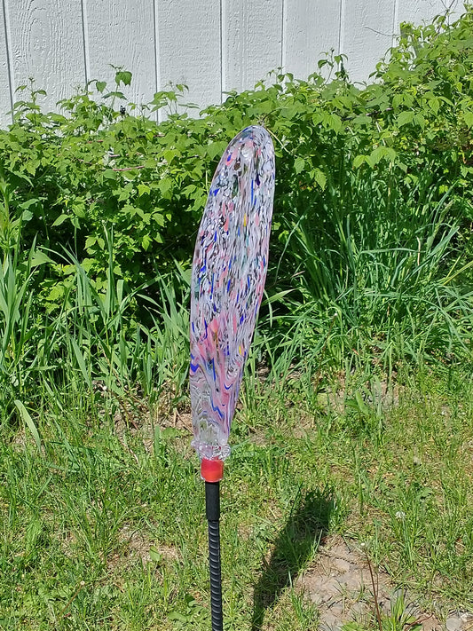 Garden feathers Glass garden garden ornaments yard art hand blown glass
