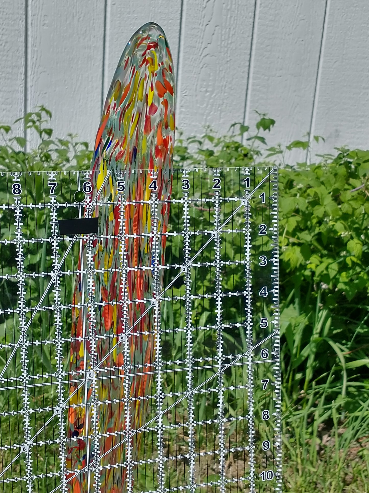 Garden feathers Glass garden garden ornaments yard art hand blown glass