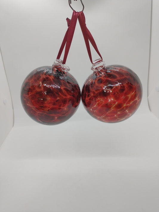 January Birthstone Ornaments Hand Blown Glass Ornament suncatcher Garden Ball home decor
