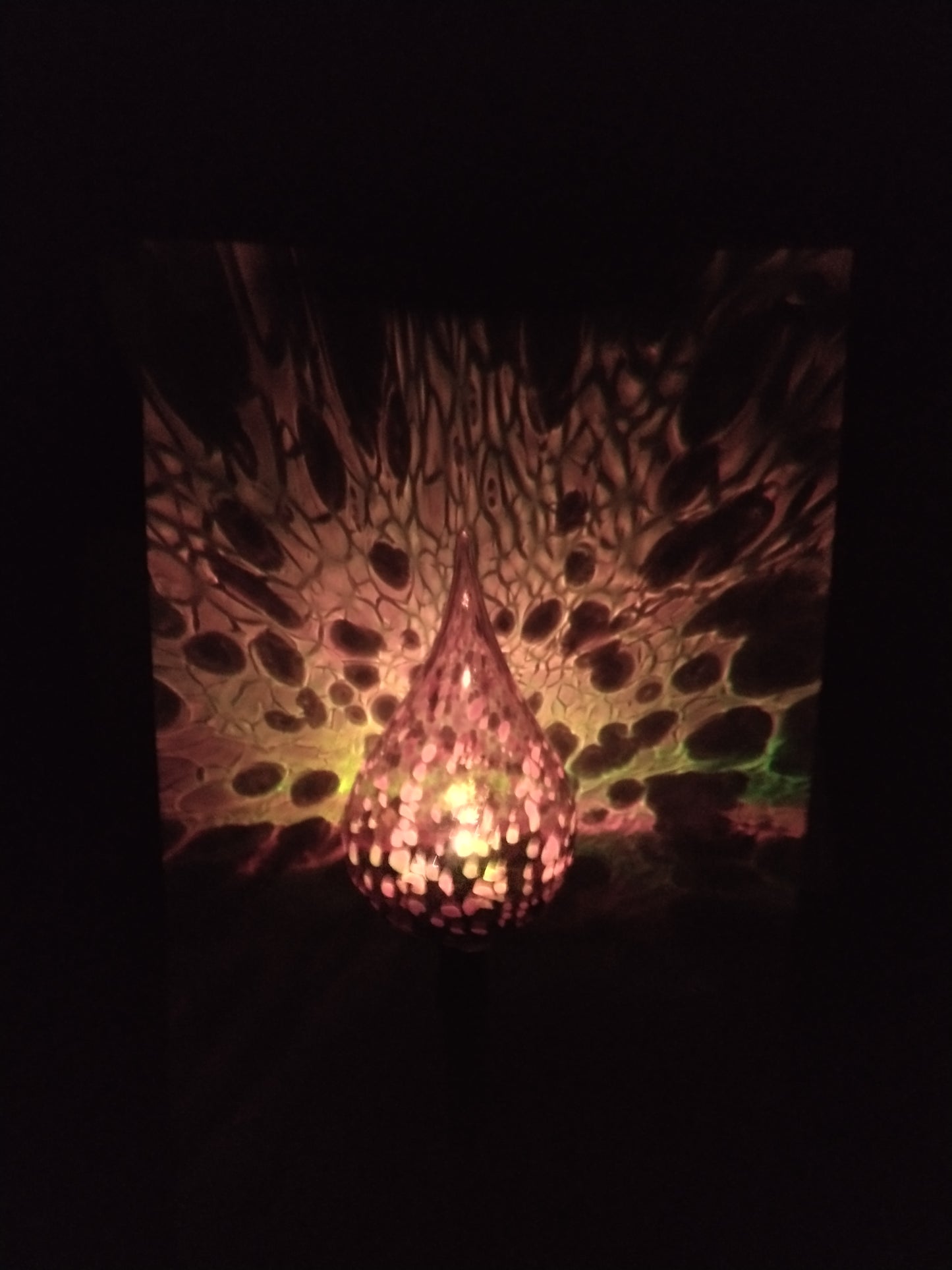 Color changing solar lights outdoor lights LED color changing glass solar lights hand blown glass Glass solar light