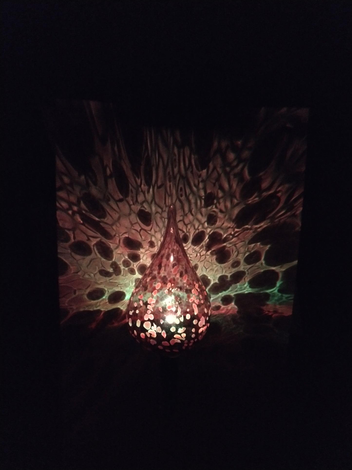 Color changing solar lights outdoor lights LED color changing glass solar lights hand blown glass Glass solar light