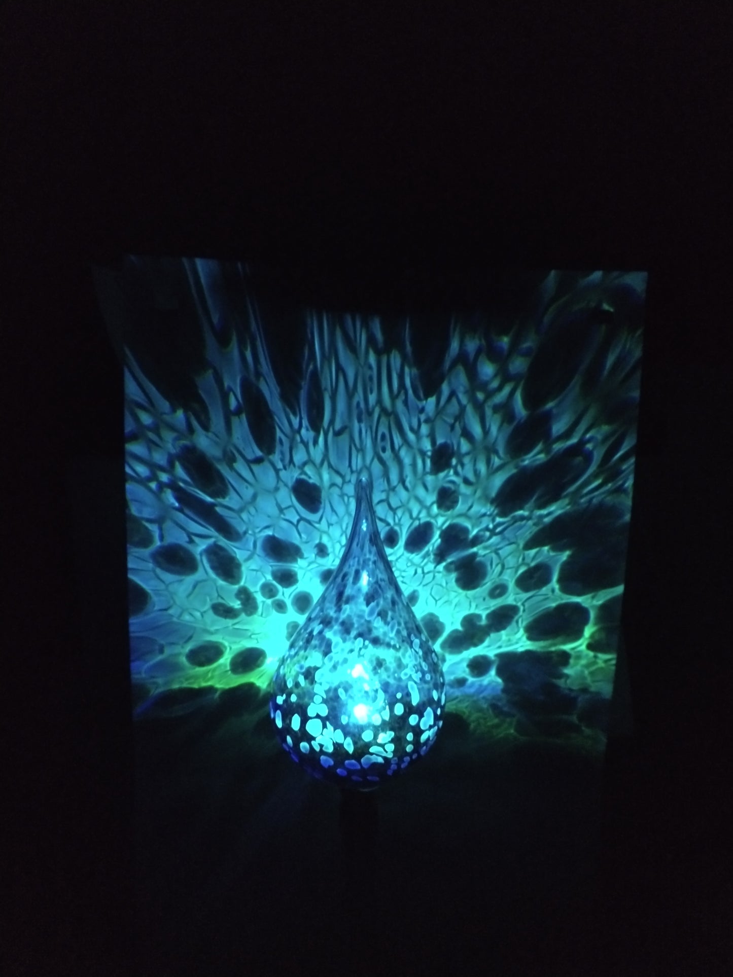 Color changing solar lights outdoor lights LED color changing glass solar lights hand blown glass Glass solar light