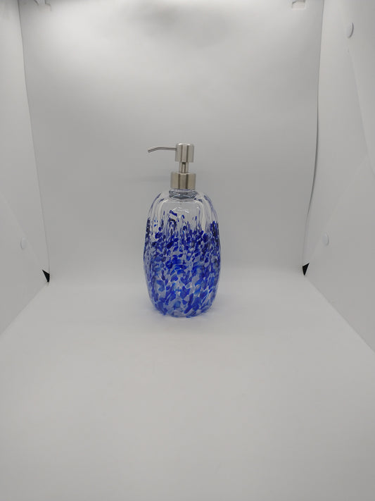 Hand blown Glass soap pump Soap dispenser hand blown glass soap pump lotion dispenser kitchen bathroom liquid soap