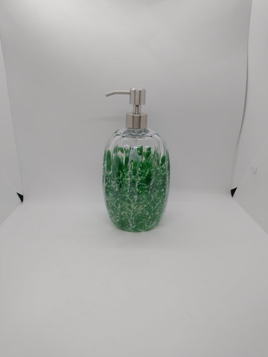 Hand blown Glass soap pump Soap dispenser hand blown glass soap pump lotion dispenser kitchen bathroom liquid soap