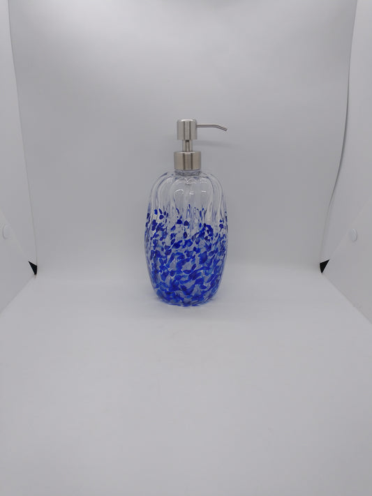 Hand blown Glass soap pump Soap dispenser hand blown glass soap pump lotion dispenser kitchen bathroom liquid soap