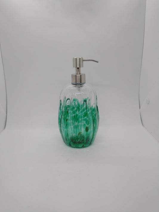 Soap pump glass Soap dispenser hand blown glass soap pump lotion dispenser kitchen bathroom liquid soap