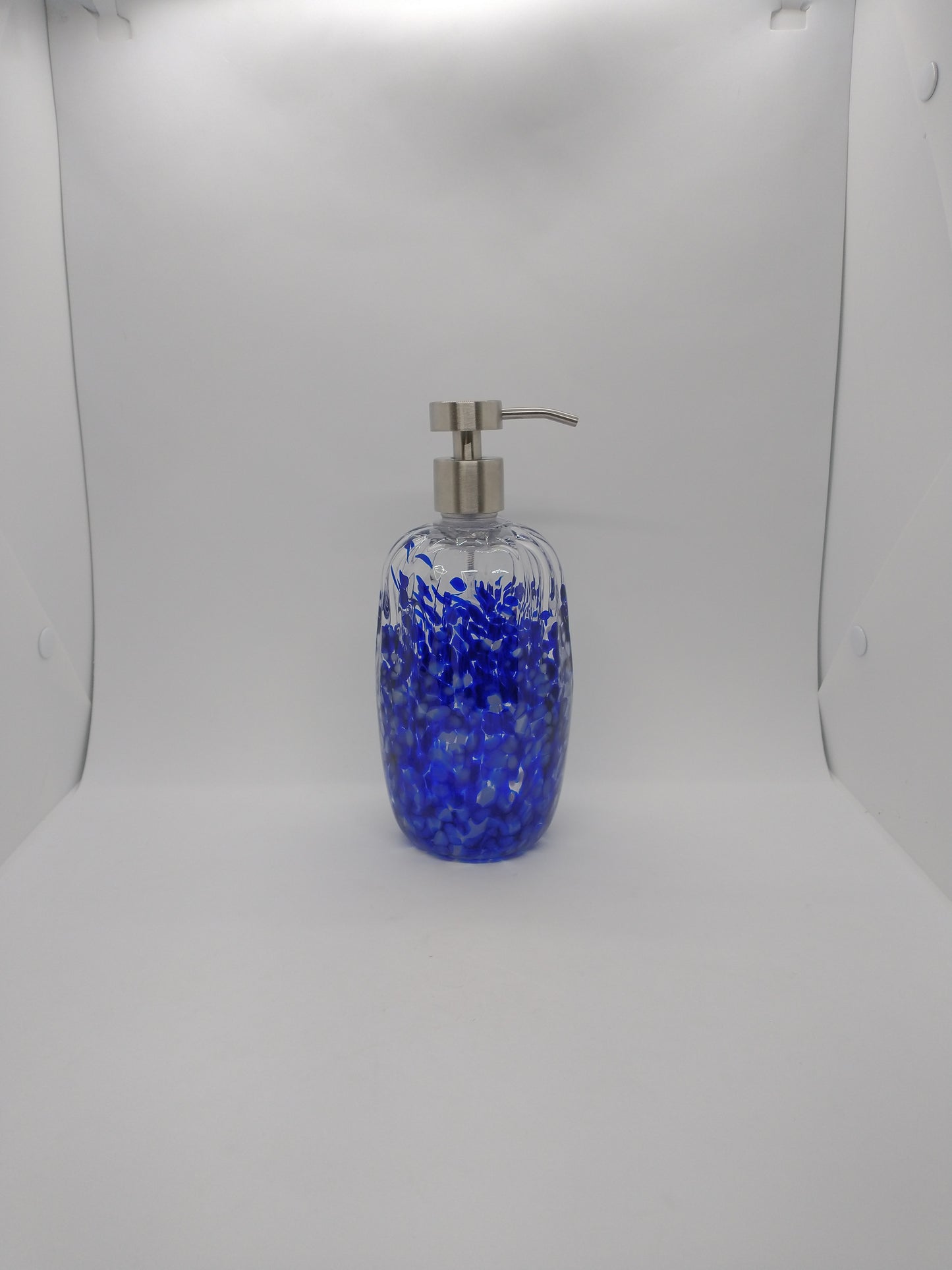 FOAMING Soap pump glass Soap dispenser hand blown glass soap pump dispenser kitchen bathroom liquid soap