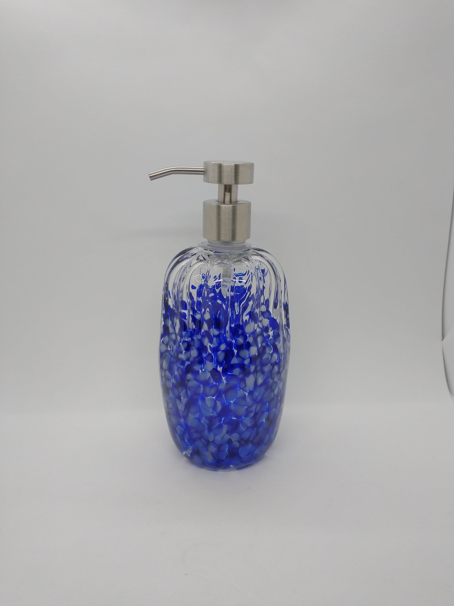 FOAMING Soap pump glass Soap dispenser hand blown glass soap pump dispenser kitchen bathroom liquid soap