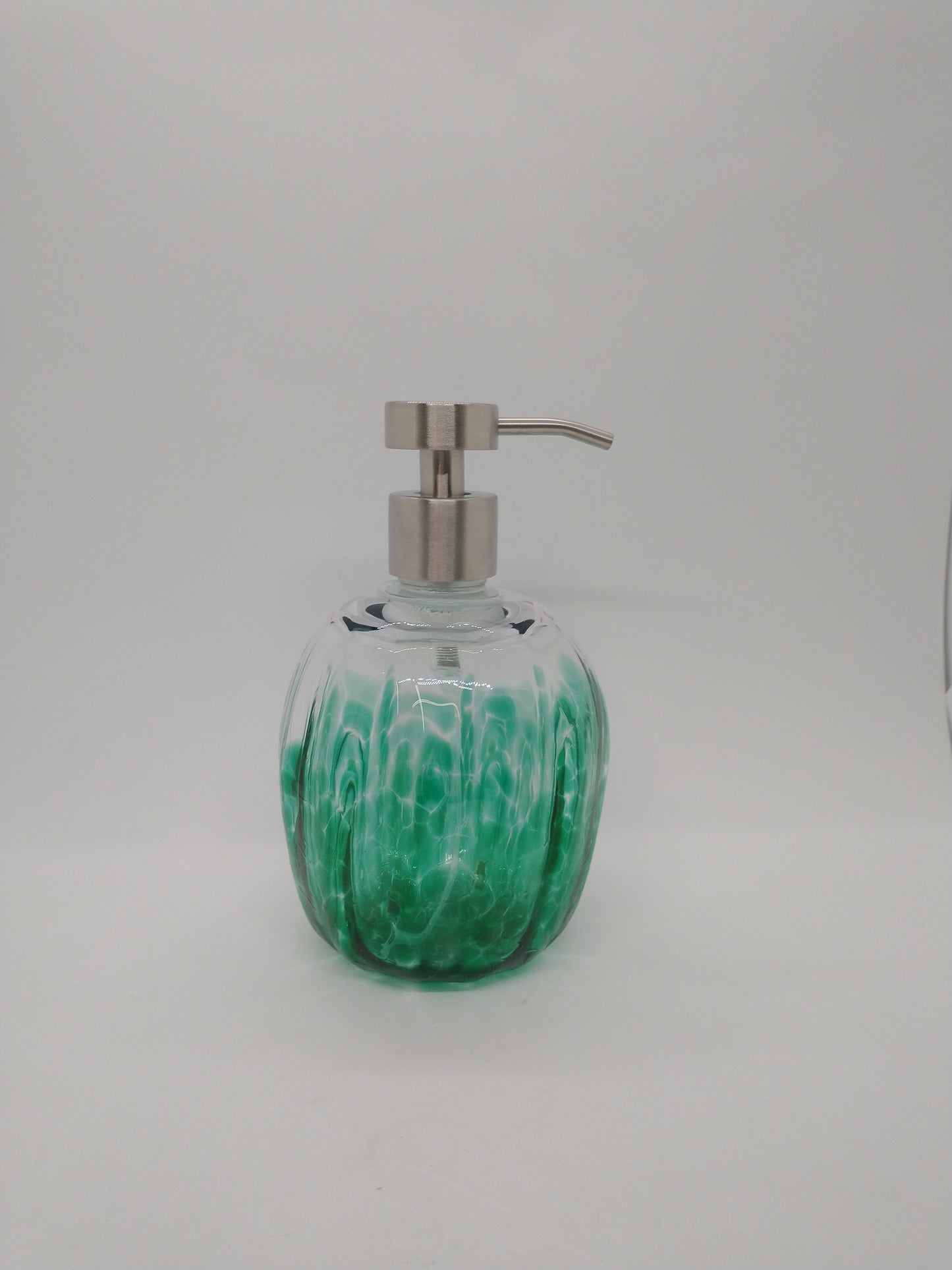 FOAMING Soap pump glass Soap dispenser hand blown glass soap pump dispenser kitchen bathroom liquid soap